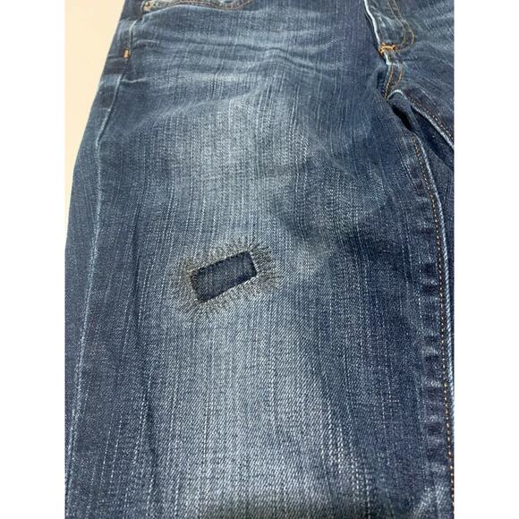 Banana Republic Women's Straight Leg Jeans Size 4 Blue Low Rise Stretch Bootcut - Picture 9 of 10